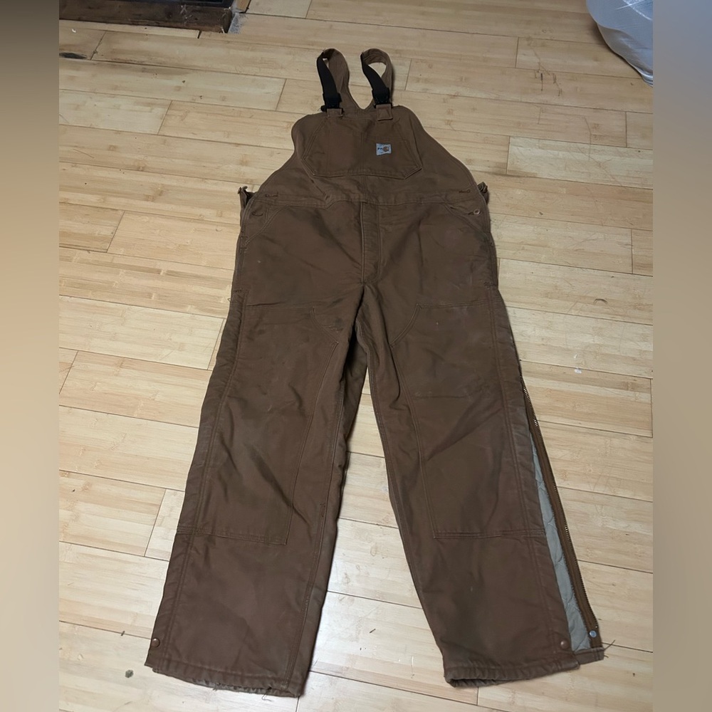 Carhartt 2xl Brown overalls 40x32